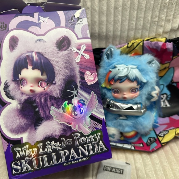POP MART Other - RAINBOW DASH - My Little Pony Skullpanda Plush Pendant.New.Box opened to verify.
